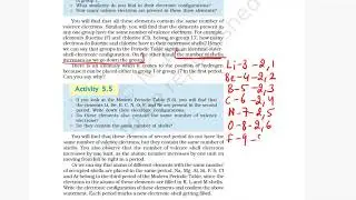 Activity 5.5 Class X Science Chapter 5 Periodic Classification of  elements