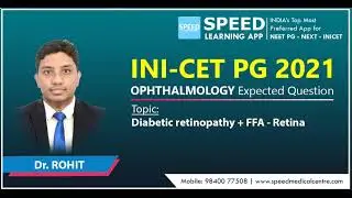 INI-CET PG “Expected Question” Opthamology - D5, Retina, By Dr Rohit, SPEED