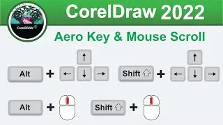 Aero Key and Mouse Scroll Tips & Tricks in CorelDraw 2022 tutorial by, Amjad Graphics