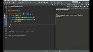 Java program to reverse a given number