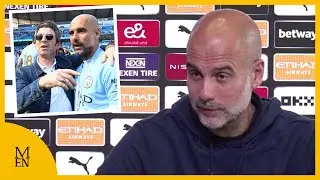 Man City boss Pep Guardiola asked if he's getting Oasis tickets