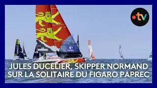 Première participation à la Solitaire du Figaro PAPREC pour le skipper normand Jules Ducelier