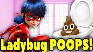 Miraculous Ladybug POOPS in the TOILET! Miraculous Ladybug Poops! Miraculous Ladybug POOPING!