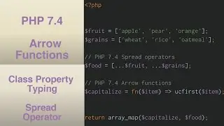 php 7.4 ~ Lesson 3: php short hand functions scope