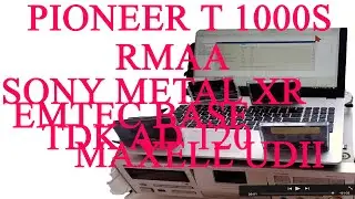 Pioneer T 1000S кассетная дека  пионер t-1000s  test rmaa тест  кассет tdk sony basf maxell