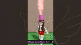 Roblox Hat with Effects!  #shorts #valentinesday