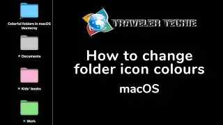 Change folder icon colors in macOS Monterey