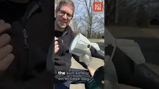 Learn with @DeanRegas8815 how to use a sun funnel to see the upcoming solar eclipse.