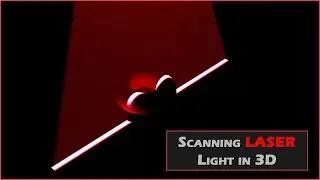 Realistic LASER Light Beam in 3D In Few Steps