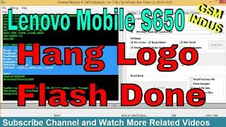 Lenovo Mobile S650 flashing done | levovo s650 frp | hang logo lenovo flashing | gsm indus