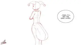 Diaper Animation Harley Quinn