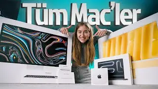 APPLE'IN TÜM YENİ M4 MAC'LERİ AYNI MASADA!!!