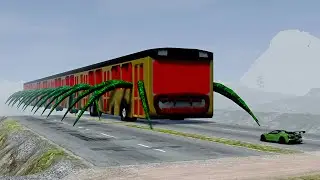 Cars Cliff Diving Test with BUS EATER & CAR EATER & THOMAS.EXE – BeamNG.Drive