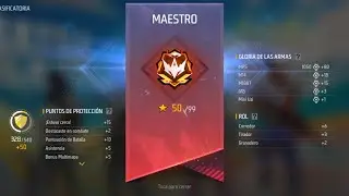 PRIMERA VEZ LLEGANDO A MAESTRO EN DE-CLASIFICATRIA FREE FIRE