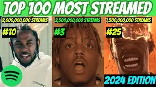 TOP 100 MOST Streamed Rap Songs OF ALL TIME! (Spotify) *2024 UPDATED*