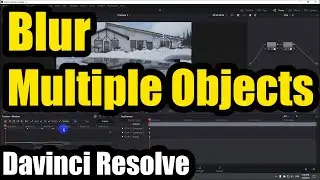 How to Blur out Multiple Moving objects/persons (Davinci Resolve, Keyframes, Mask, Tracking)