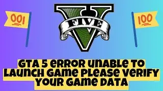 How to Fix gta 5 error unable to launch game please verify your game data gta v epic games 2023 