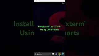 Install and Use ‘xterm’ Using GUI #shortsa