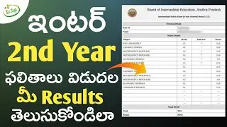 AP Inter Results 2021 | AP inter Second Year Results 2021| How to Check AP Inter Results Online 2021