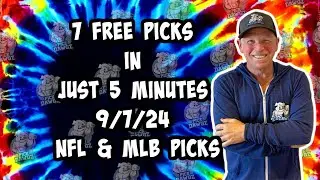 NCAAF & MLB, Best Bets for Today Picks & Predictions Saturday 9/7/24 | 7 Picks in 5 Minutes