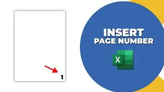 How to insert page number in excel without header and footer