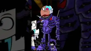 Teen Titans Go! transforms into Five Nights at Freddys characters - SETC #fnaf #shorts