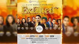 CHURCH FLYER PSD - HOW TO DESIGN EXALTED CHURCH FLYER IN TWI 2023 - PHOTOSHOP TUTORIALS