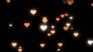 Heart Background Orange | Heart Overlay | Love Background | HD Overlays | HD background Love Hearts