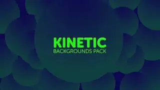 After Effects Template: Kinetic Backgrounds Pack + Free Font