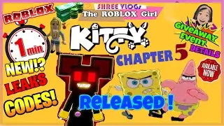 ⏱️🐱 Roblox Kitty Chapter 5 Released now 🐭 First Bro Sponge GamePlay &  💸 Robux Giveaway Event 💸