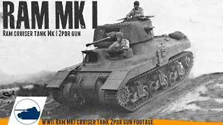 Rare Ram Mk I 2pdr gun - Trails.