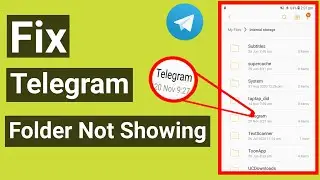 How to fix telegram folder not showing in file manager | How to fix telegram file folder not showing