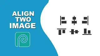 How to align two images in photopea