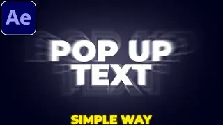 POP UP Text Tutorial in After Effects | Text Bounce Effect