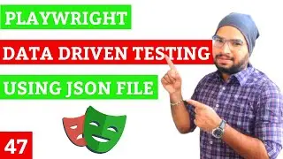 Playwright #47 Data Driven Testing using JSON File in Playwright