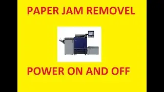 How to Remove Paper Jam  Paper Jam Removal  Powering On Konica Minolta C 4080 73hc 2060 3070 1060