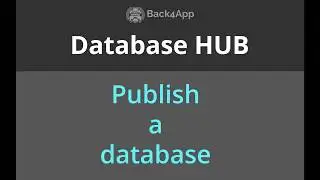 Publish your Database on Database Hub