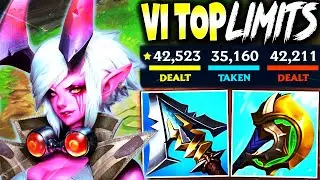 My Max Pen Vi Top Lane Season 13 Build and THE CARRY LIMITS 🔥 LoL Top Vi s13 Gameplay