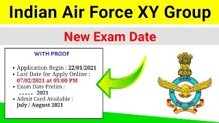 Airforce Exam Update 2021/Indian Airforce xy Exam date/Airforce New Exam date