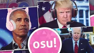 Trump and Biden teach Obama to play osu!