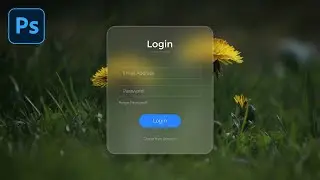 Transparent Blur Effect in Photoshop | Glass Morphism Effect - Photoshop Tutorial (Easy)