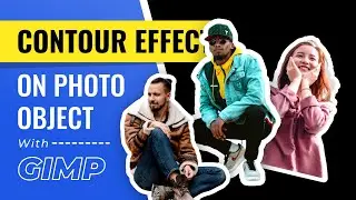 How to Create Contour Effect on Photo Object in GIMP