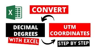 Convert Decimal Degrees Coordinates to UTM Coordinates using Excel