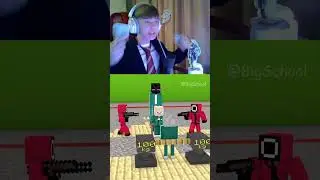 Grandfather passed the SQUID GAME in MINECRAFT! 🤩 