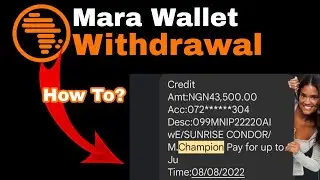 How To Withdraw On Mara Wallet / Mara Wallet Champion Account Withdrawal proof (Mara Champion)