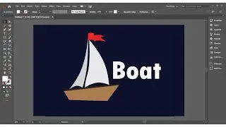 how to draw boat logo with adobe illustrator | adobe illustrator | graphic design | cyber tech