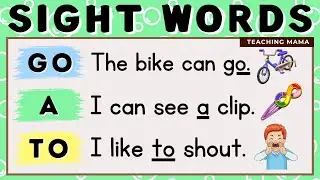 LETS READ! | SIGHT WORDS SENTENCES | GO, A, TO | PRACTICE READING ENGLISH | TEACHING MAMA