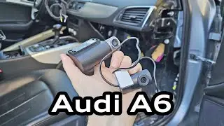 Подключение видеорегистратора Audi A6 C7 к штатной проводке c предохранителем / DVR connection