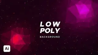 Colorful Low Poly Background | Adobe Illustrator