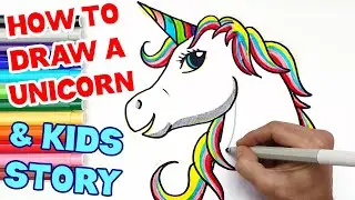 HOW TO DRAW UNICORN (STORY FOR KIDS)